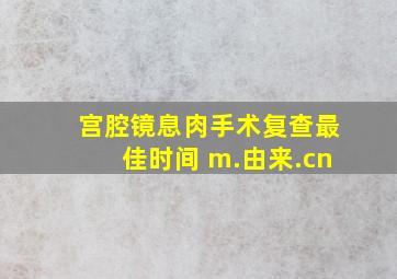 宫腔镜息肉手术复查最佳时间 m.由来.cn